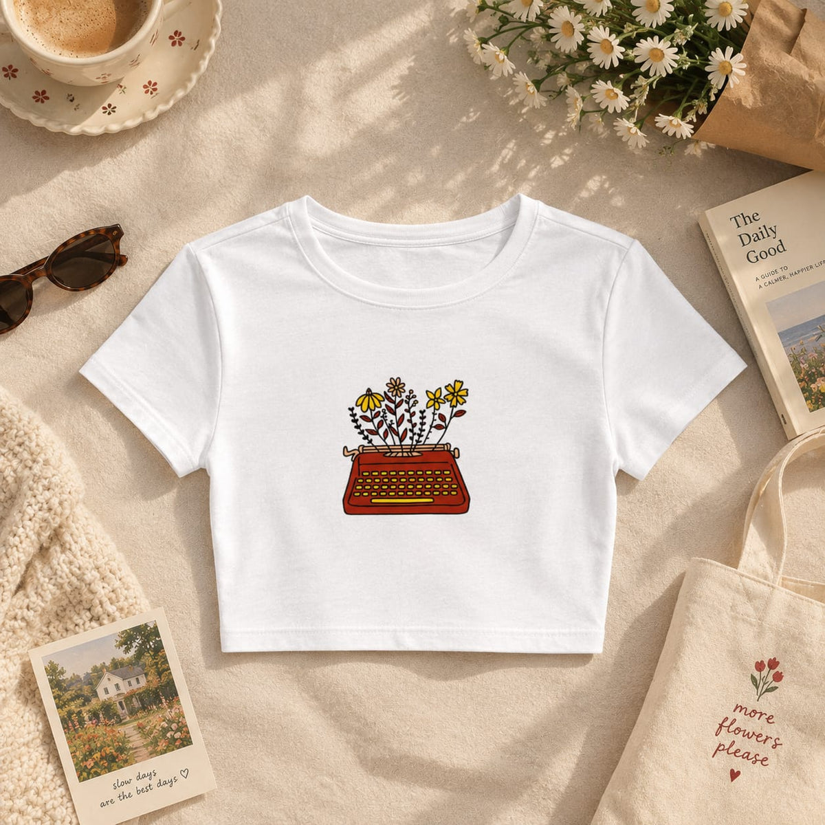 Typewriter Baby Tee